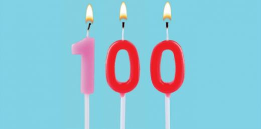 honderdste verjaardagskaarsjes
