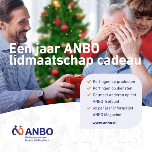 Geef een jaar ANBO Lidmaatschap cadeau | Kerst 2022