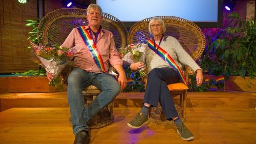 Joop Schermer en Corine van Dun zijn Mr. en Mrs. Senior Pride