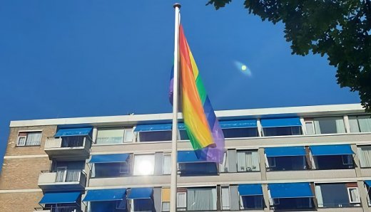 Regenboogvlaggen-actie Roze 50+