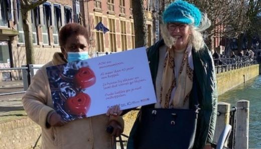 Valentijnsactie seniorenorganisaties: Rutte zet AOW’er in de kou